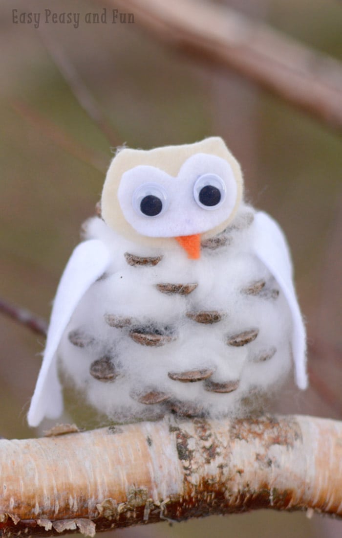 Winter Pine Cone Owl