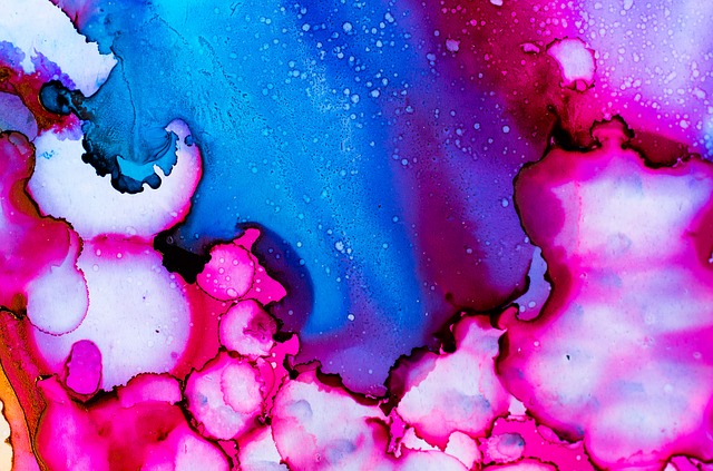 abstract alcohol ink art