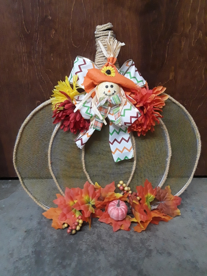 Splatter screen pumpkin craft