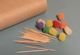 gumdrops and toothpicks