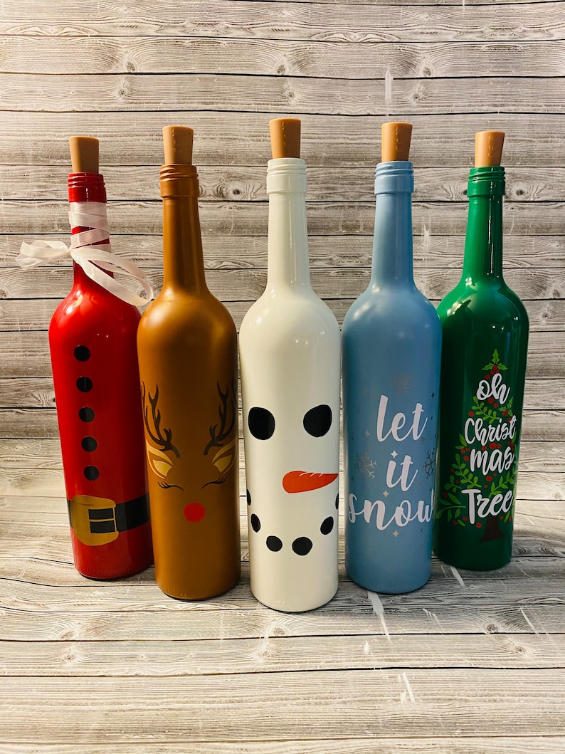 holiday wine bottle