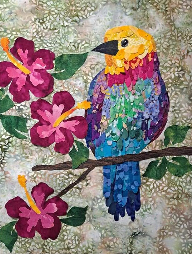 Fiber art-bird