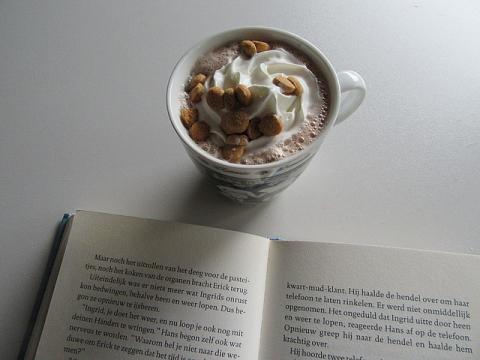 book and cocoa