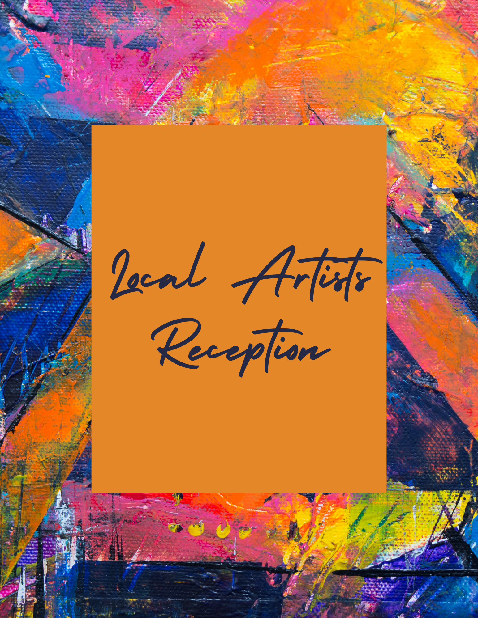 local artists reception in a splash of paint