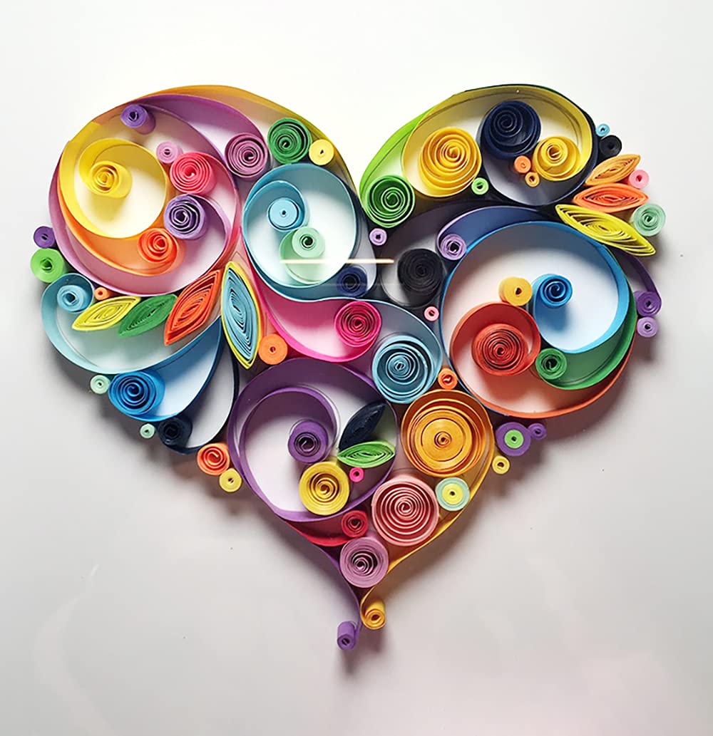 quilled heart shape