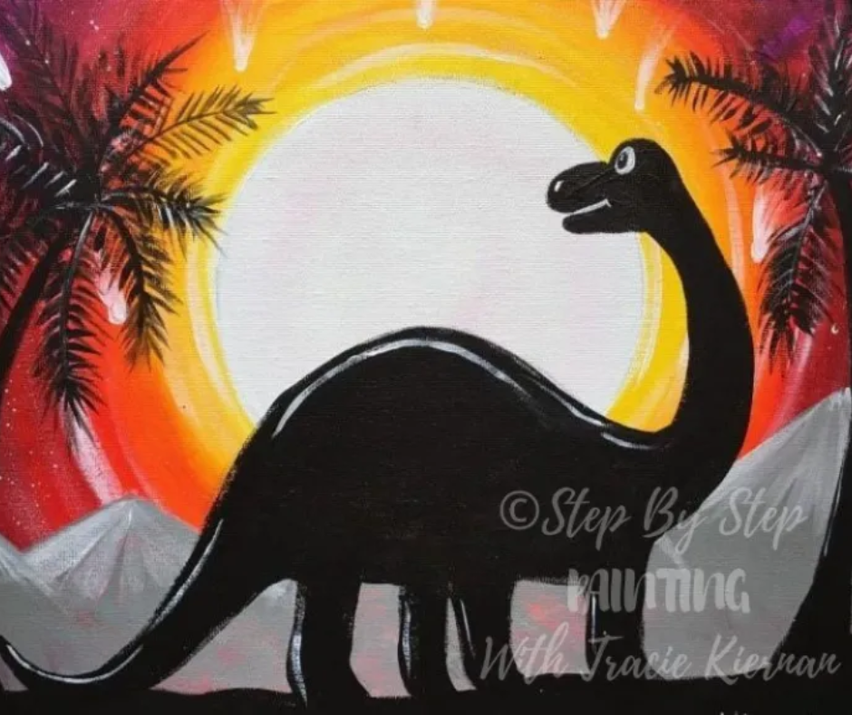 Dinosaur painting