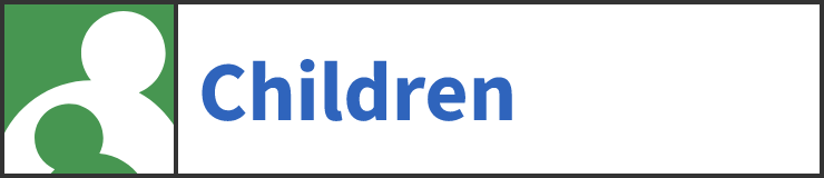 Children badge with green reader icon