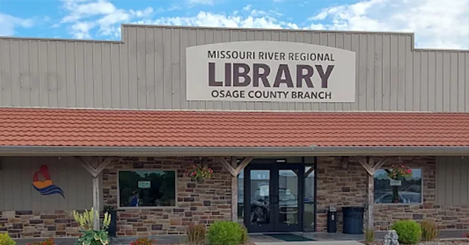 Osage County Library building entrance