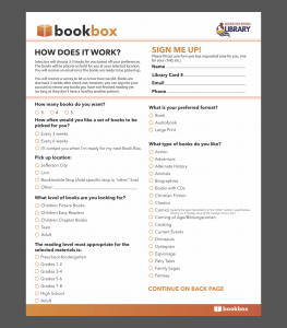 Book Box Form