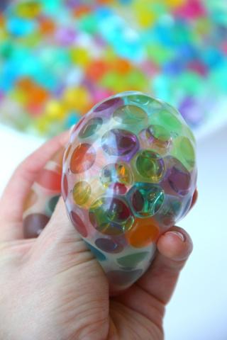 water bead stress ball