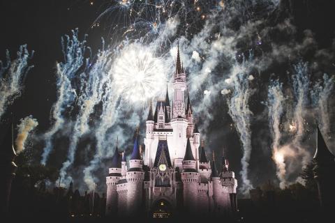 Disney at night