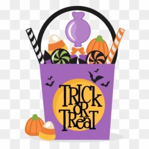 purple trick or treat bag