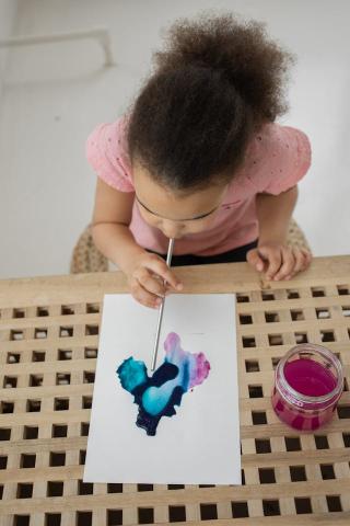 blow painting