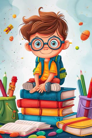 boy and books from pixabay