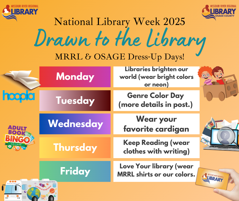 2025 National library week dress up days